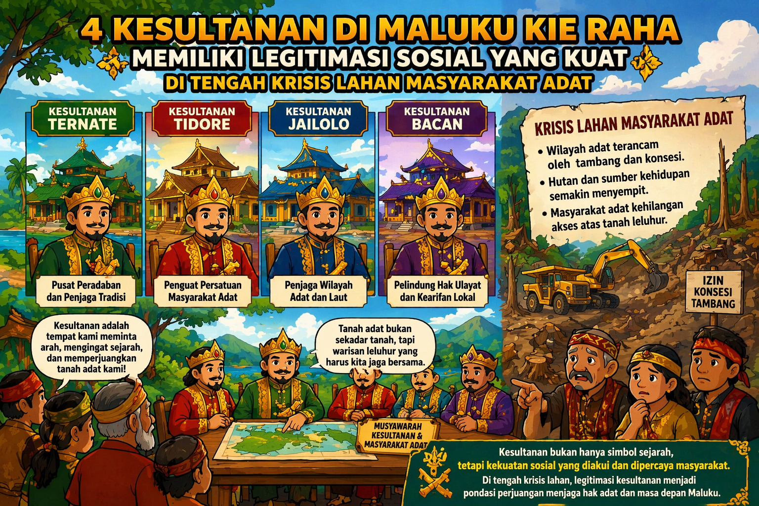 Legitimasi Sosial Kesultanan dalam Dinamika Krisis Agraria di Wilayah Kepulauan