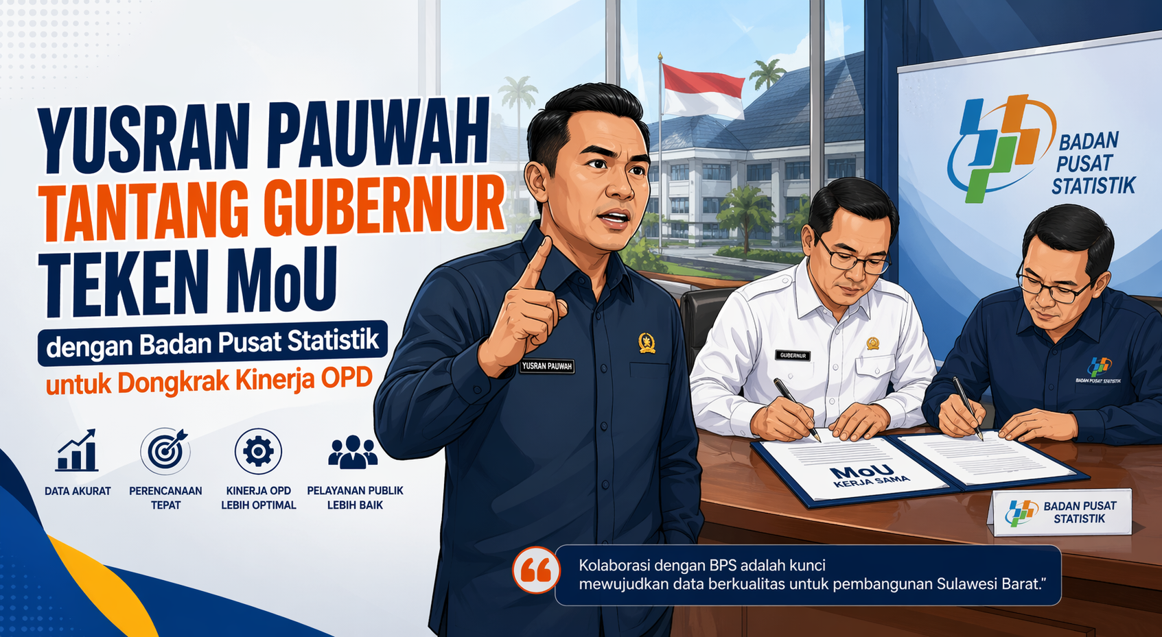 Yusran Pauwah Tantang Gubernur Teken MoU dengan BPS, Soroti Lemahnya Data OPD